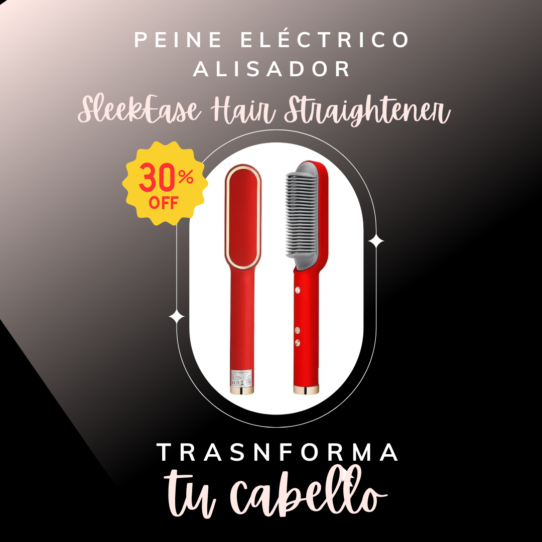 Peine Eléctrico Alisador - SleekEase Hair Straightener ™